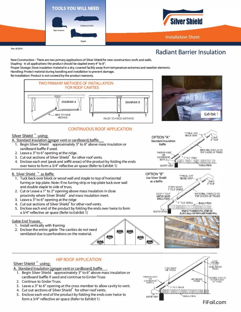 Silver Shield™ Installation Sheet
