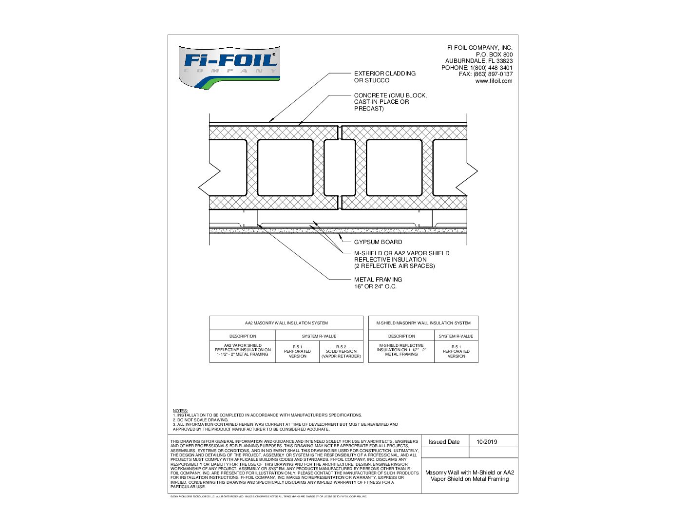 M-Shield® with Masonry Wall on Metal Framing [PDF]