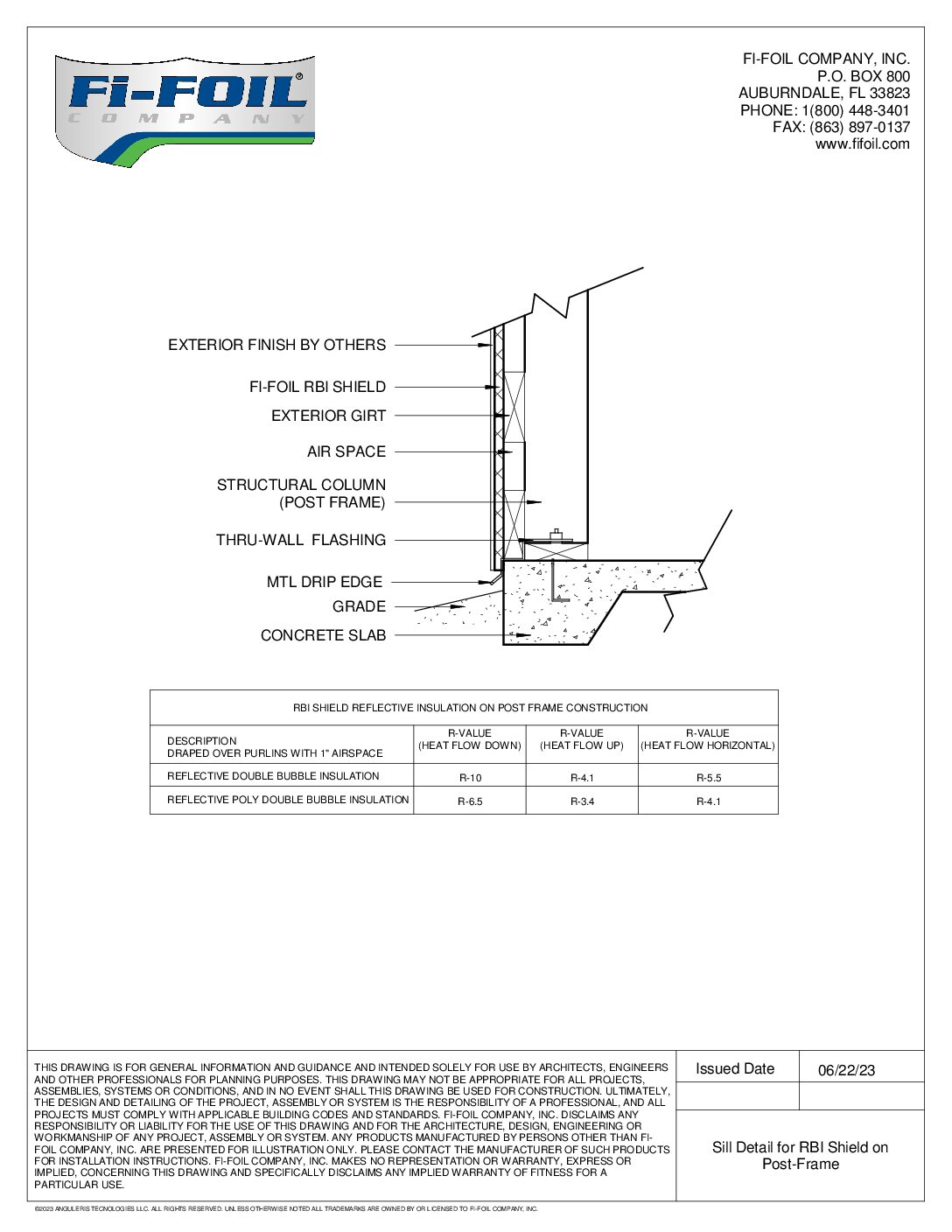 RBI Shield™ Sill Detail on Post-Frame [PDF]
