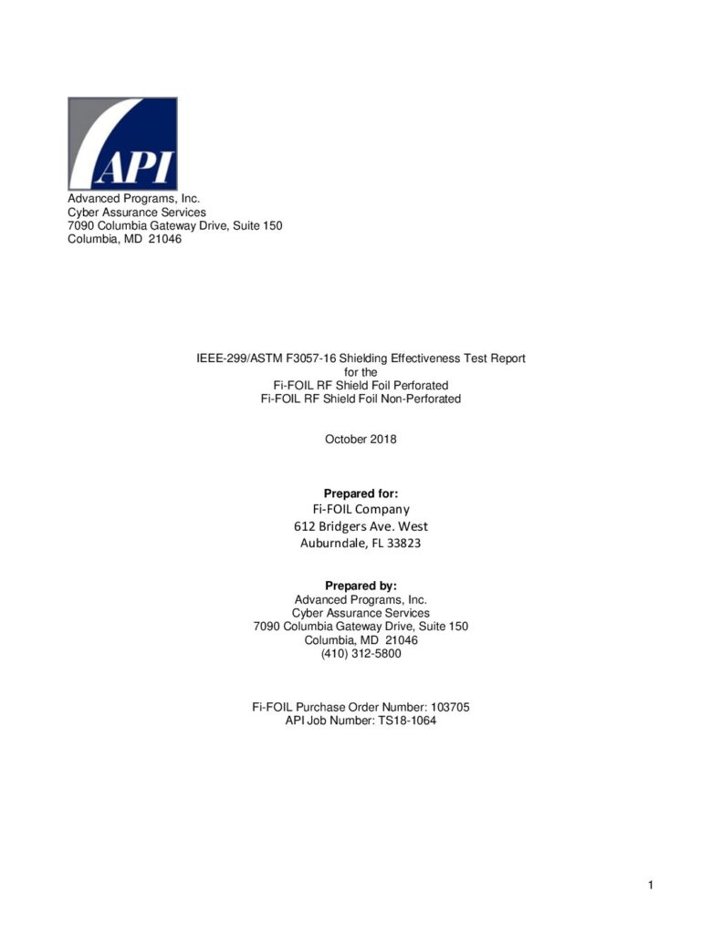 RF Shield™ Evaluation Report