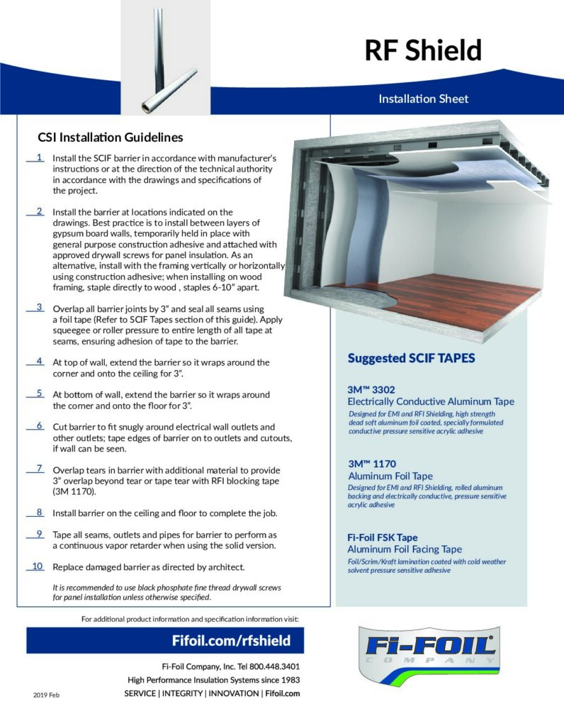 RF Shield™ Installation Sheet