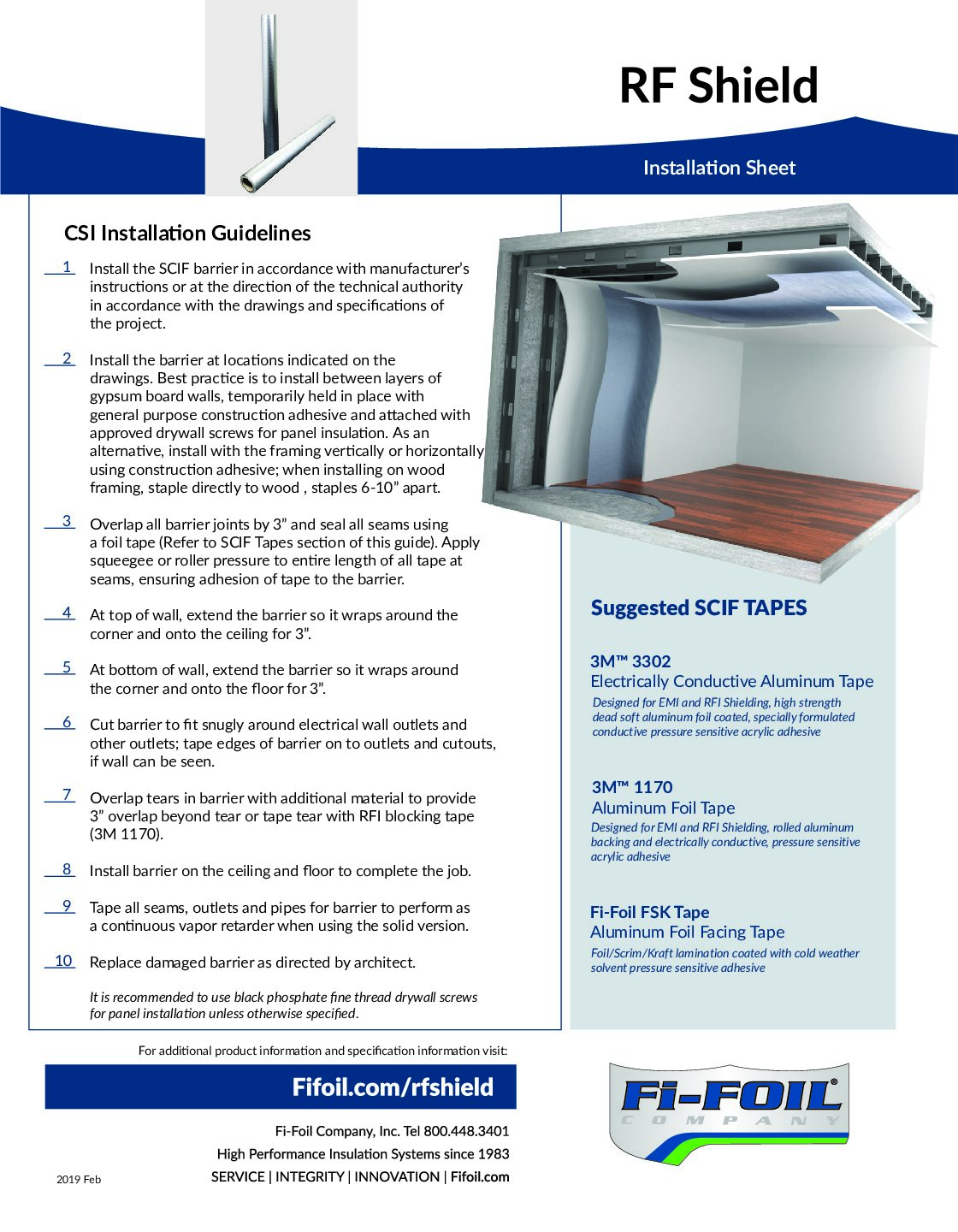 RF Shield Installation Sheet RF Shield™ Installation Sheet
