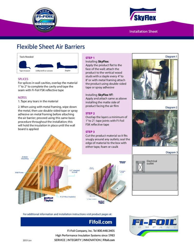 SkyFlex™ Installation Sheet