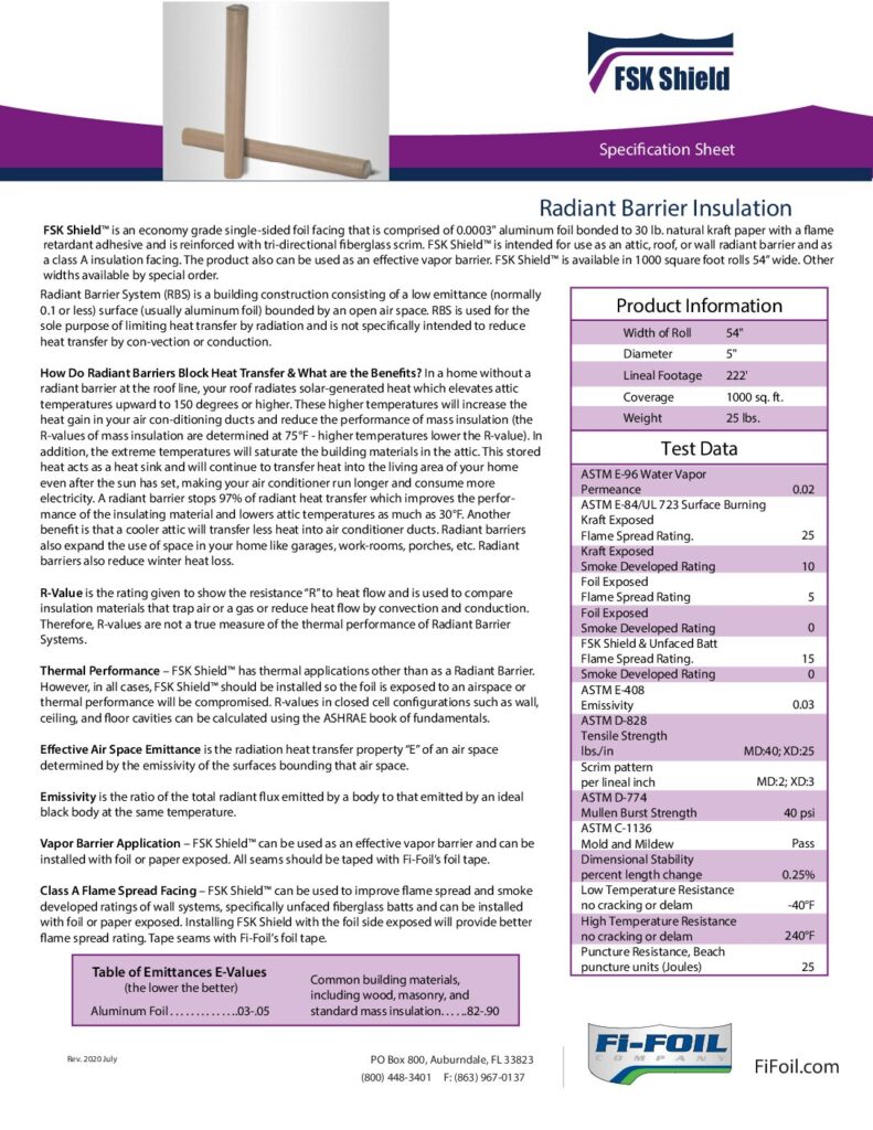 FSK Shield™ Specification Sheet