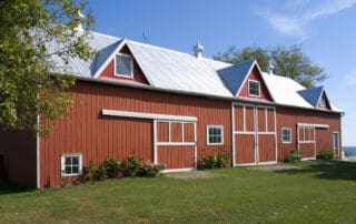 metal barn building