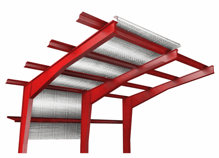 reflective-insulation-metal-building-drawing metal building reflective bubble insulation assembly