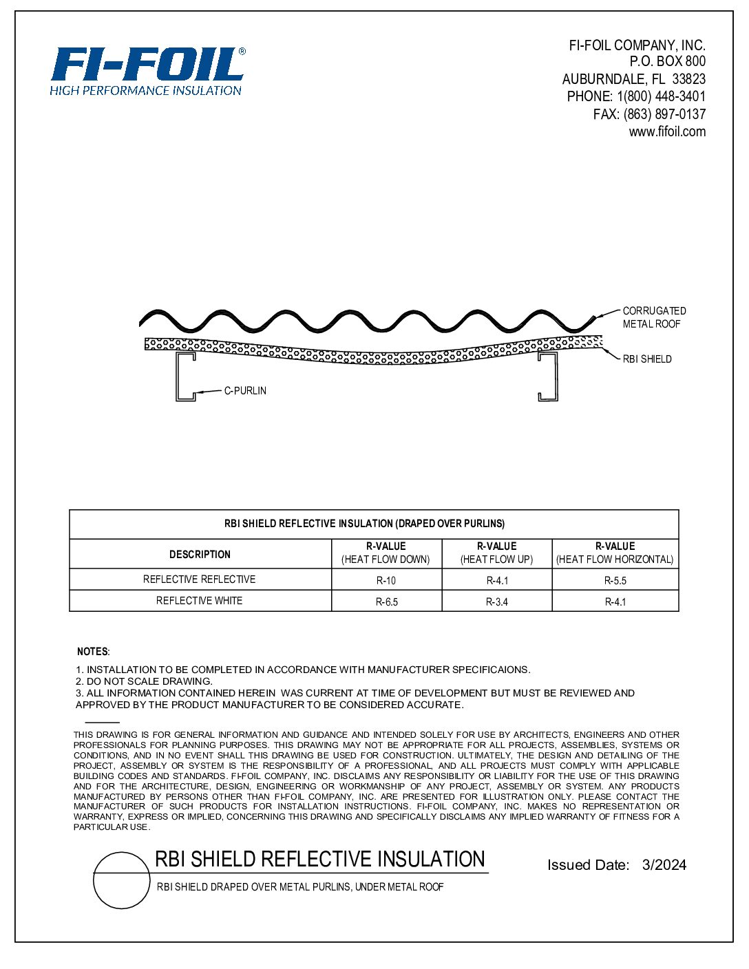 RBI Shield™ New Metal Building Draped Over Purlins [PDF]