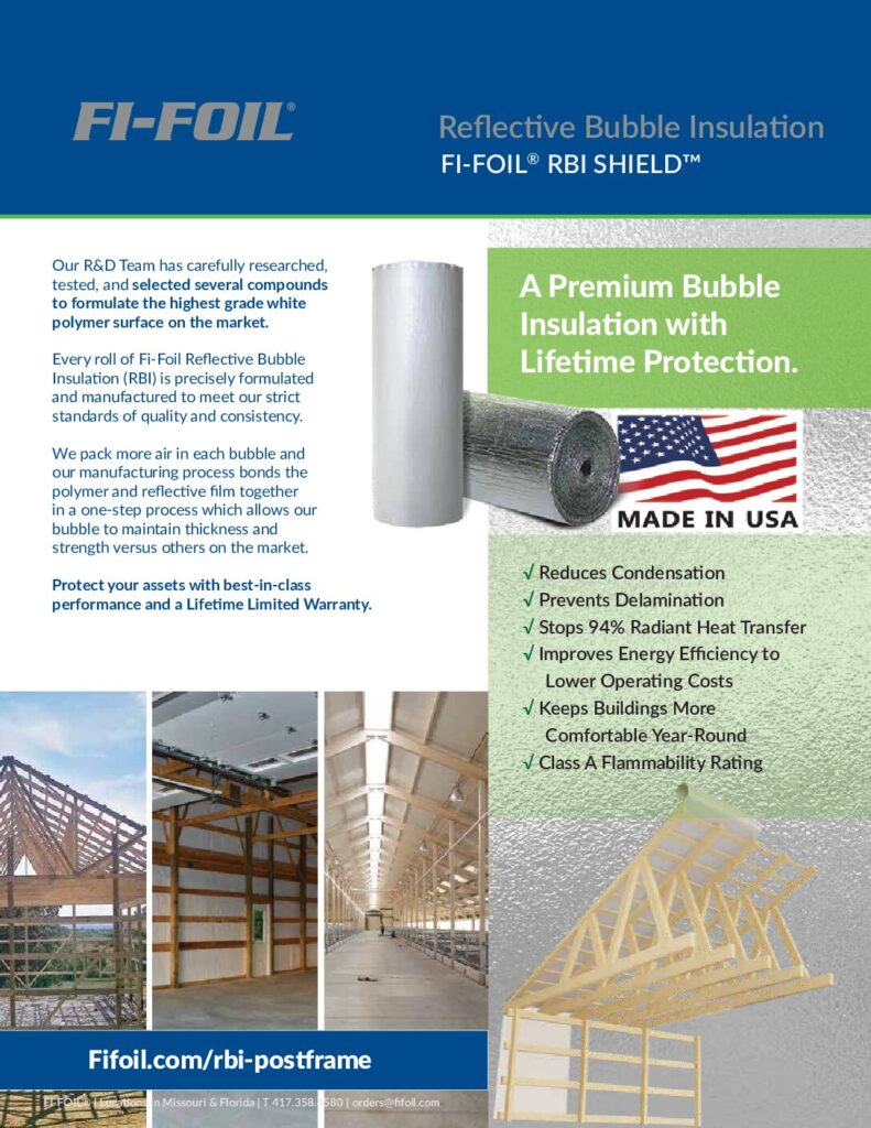 RBI Shield™ Post Frame Building Sell Sheet