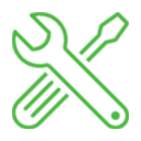 wrench and screw driver icon | easy installation