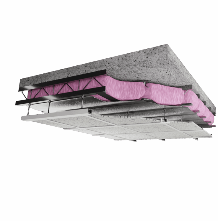 kraft-faced commercial ceiling Class A insulation Krafted faced commercial ceiling insulation