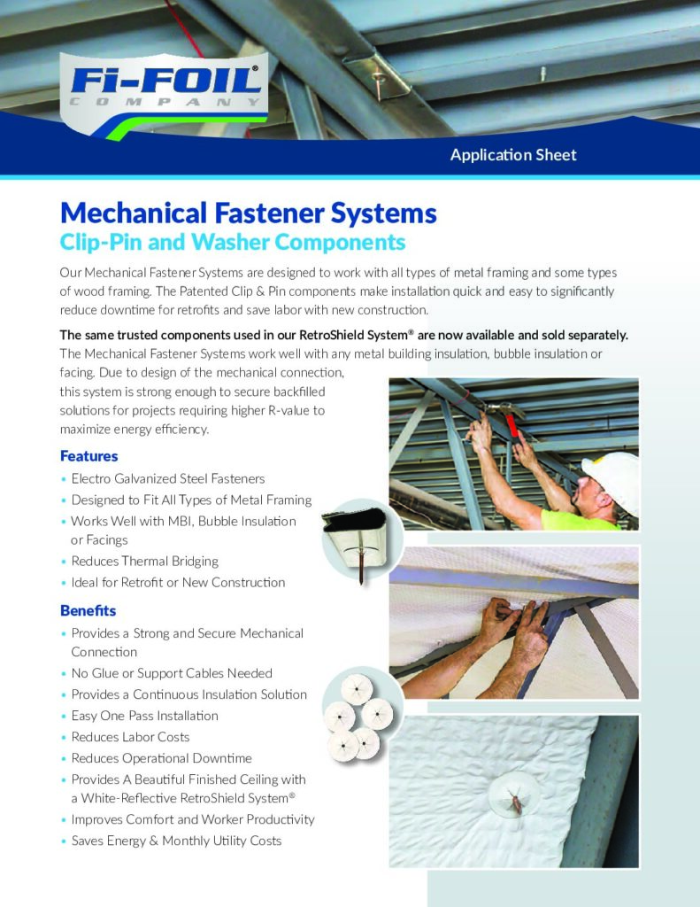 Mechanical Fastener Systems Application Sheet