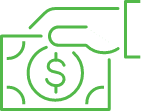 Money icon | insulation labor savings
