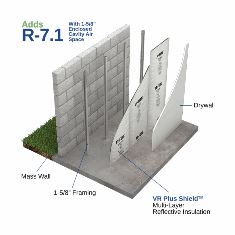 insulated-masonry-wall-system-exploded-view-vr-plus masonry wall insulation exploded view design with vr plus reflective insulation