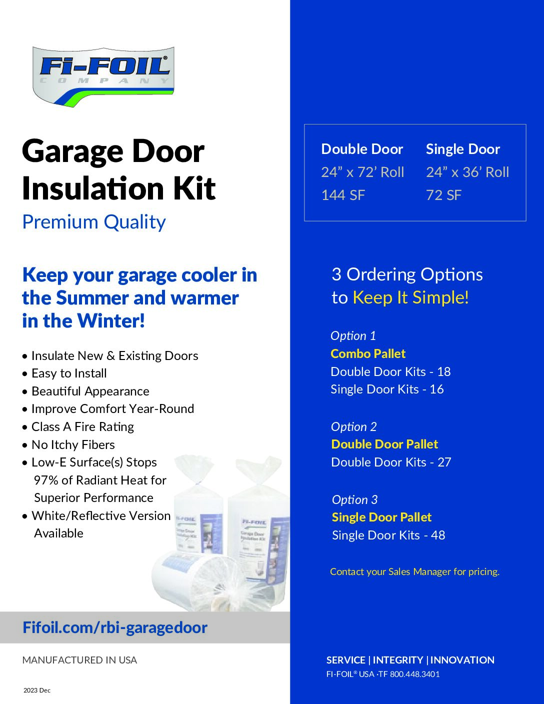 RBI-Application-Sheet-Garage-Door-Kit RBI Shield™ Application Sheet – Garage Door Kit
