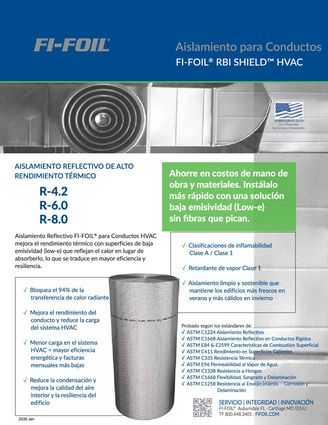RBI-Shield-HVAC-Product-Brochure-SPANISH RBI Shield™ HVAC Aislamiento para Conductos
