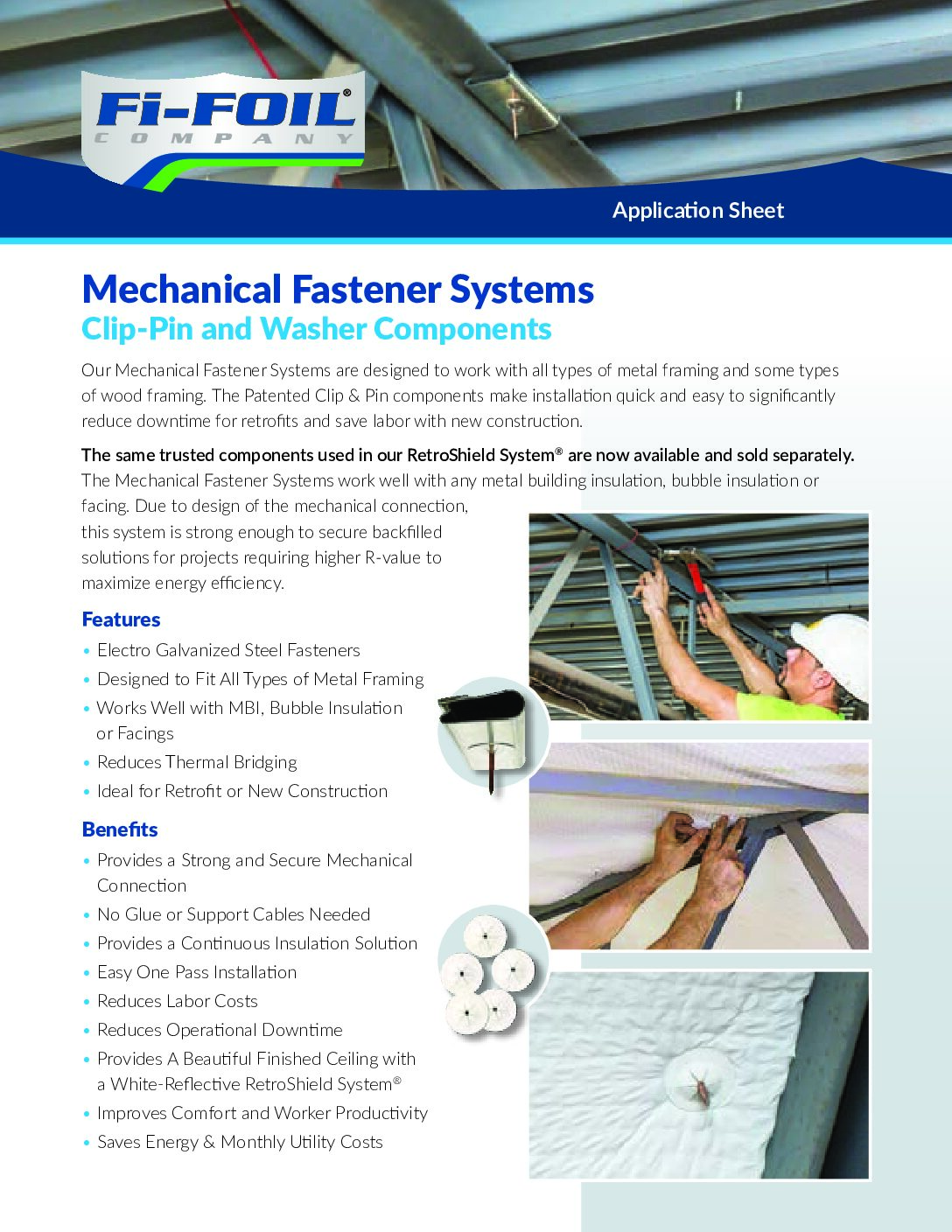 Mechanical Fastener Systems Application Sheet